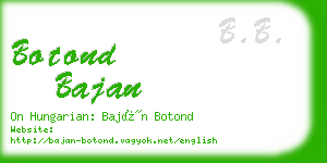 botond bajan business card